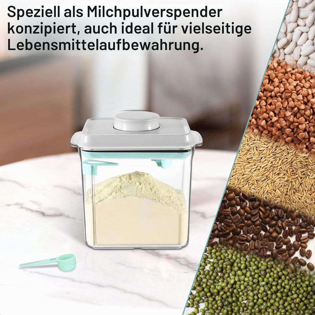 Luftdichte Frischhaltedosen-Sets, Pop Up Frischhaltedosen mit Deckel, stapelbarer Formelbehälter für