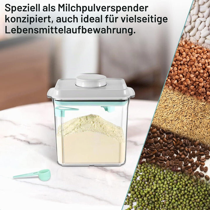 Luftdichte Frischhaltedosen-Sets, Pop Up Frischhaltedosen mit Deckel, stapelbarer Formelbehälter für