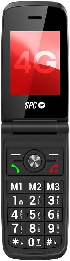 SPC Titan 2 – Klapphandy für Senioren, 4G, grosse Tasten, lauter Klingelton (105 dB), 2,4”-Display |