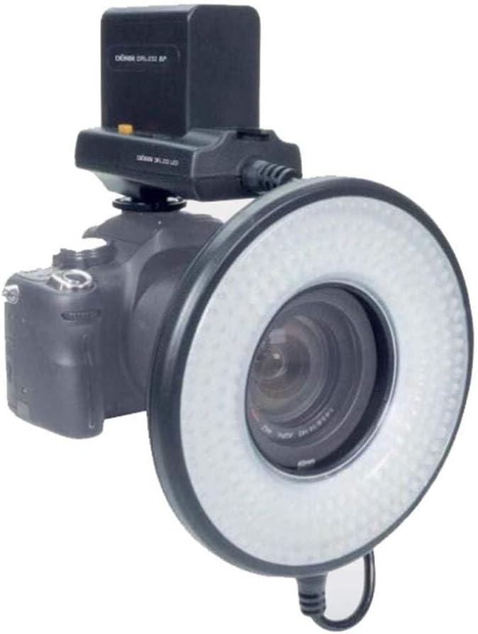 Dörr LED Ringlicht inkl. Anschlussringe und Gelenkarm schwarz, 371025