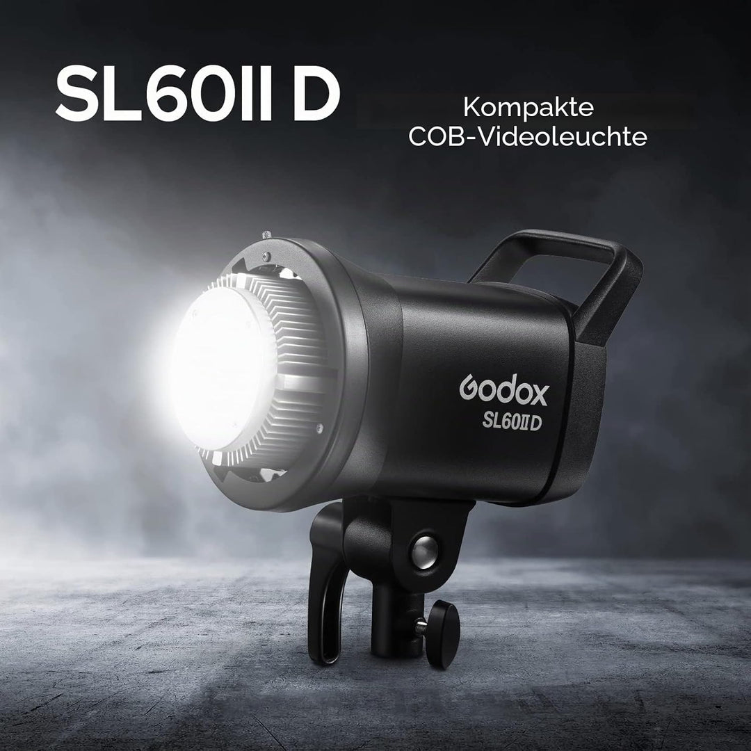 Godox SL60IID 6500K White LED Video Light 8 FX Effects, Silent Mode, 0%~100% Brightness Adjustment f
