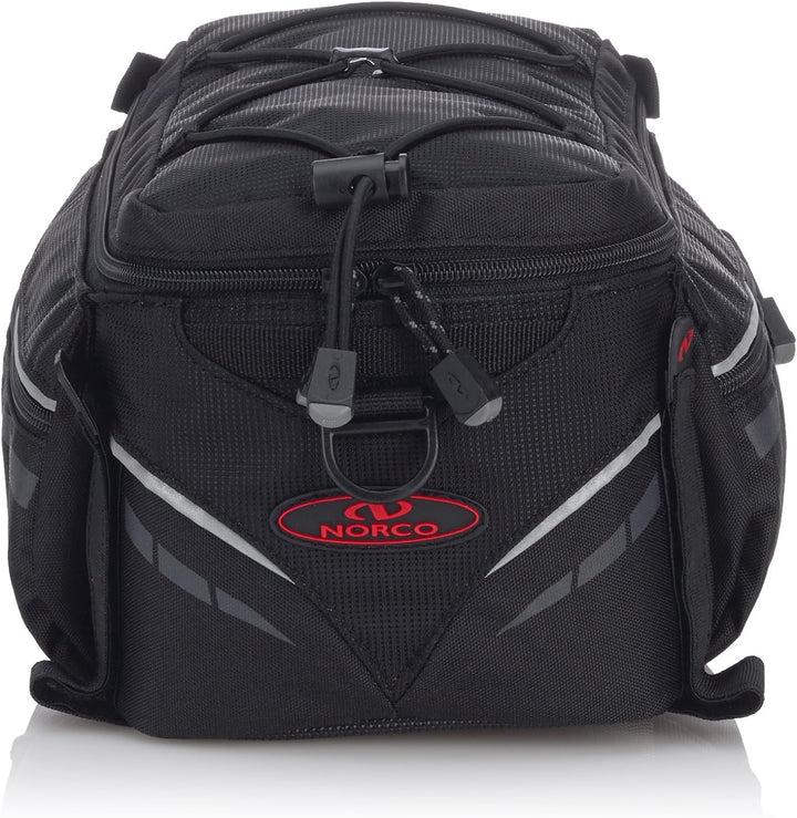 Norco Idaho - Gepäckträgertasche mit Regenhülle Schwarz, Schwarz