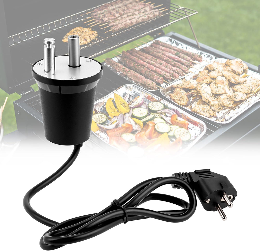 QWORK® Grillmotor, 220-240V Barbecue Rotator Motor, für Huhn, Lamm und Pute
