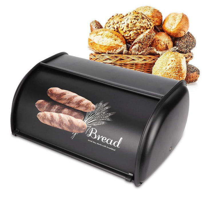 Brotkasten, Edelstahl Brothalter Brotkastenhalter mit grosser Kapazität Brotbox Aufbewahrungsbox für