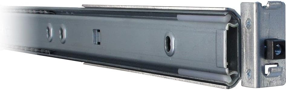 Inter Tech 88887220 Teleskopschienensatz mit Variabler Einbautiefe von 500-800 mm Silber