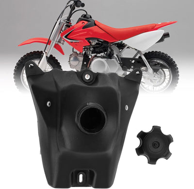 aqxreight Kraftstofftank, Schwarz Dirt Pit Bike Fuel Gas Tank mit Deckel Ersatz für XR50 CRF50 SR70