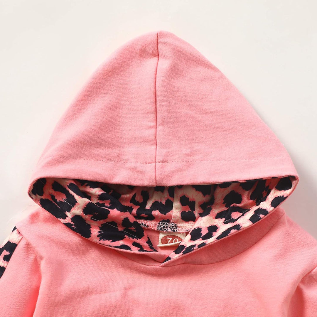 Geagodelia Babykleidung Set Baby Mädchen Kleidung Outfit Langarm Kapuzenpullover Top + Hose Neugebor