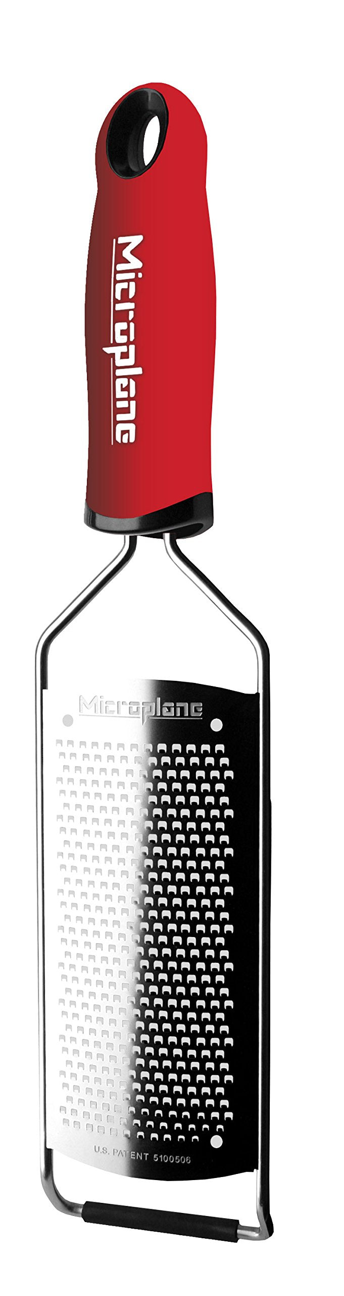 Microplane Küchenreibe Fein für Hartkäse, Zitrusfrüchte, Knoblauch, Chili, Zimt und Muskatnuss in Ro