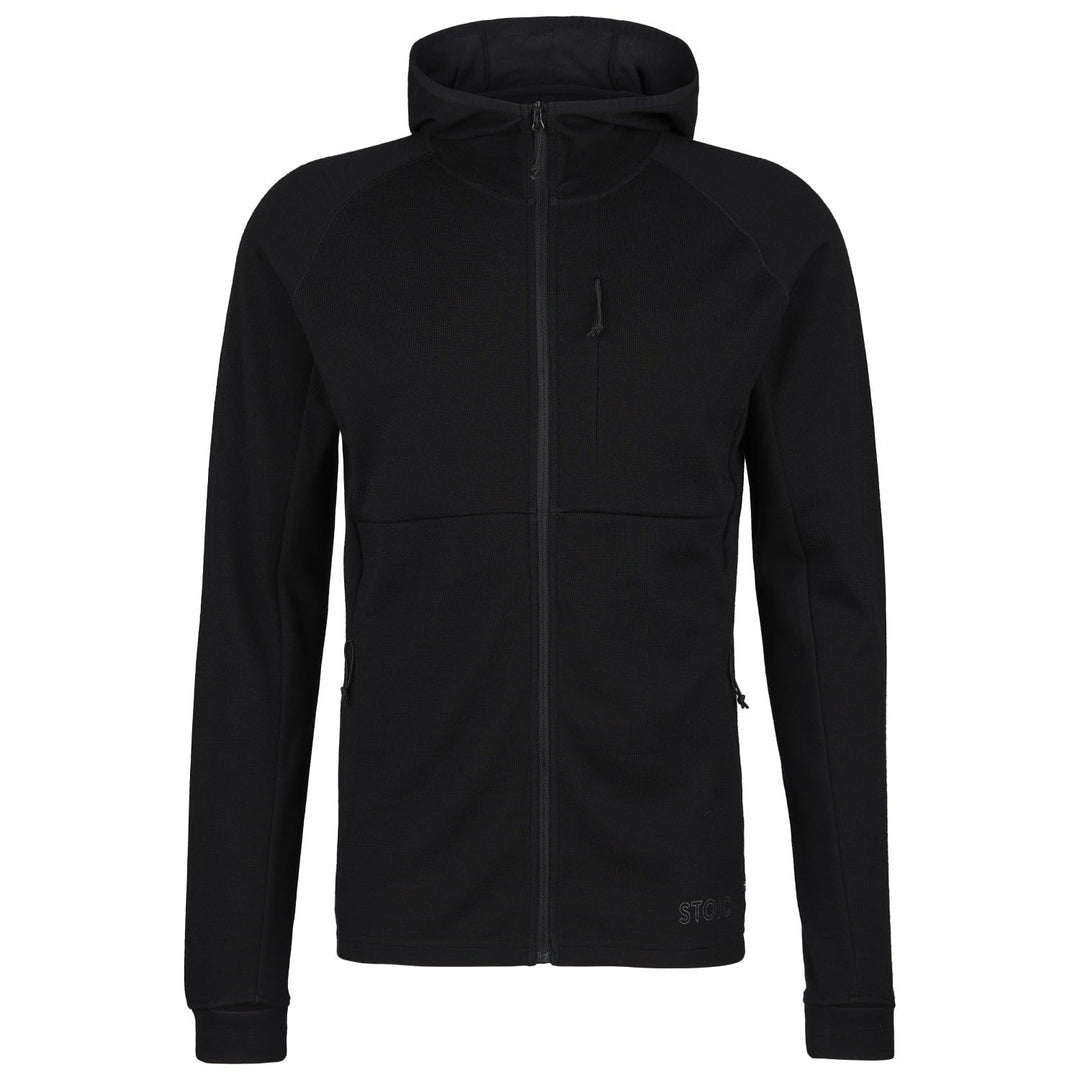 Stoic Herren Merino260 StadjanSt. Hoody Merinohoodie Full-Zip Kapuzenpullover XS Schwarz, XS Schwarz