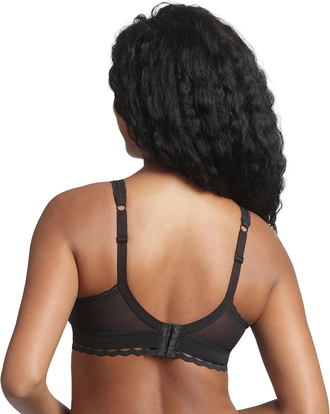 Playtex Damen-BH mit klassischer Spitze und Stützfunktion, recycelter Soft-Cup, 1 Stück 75B Schwarz,
