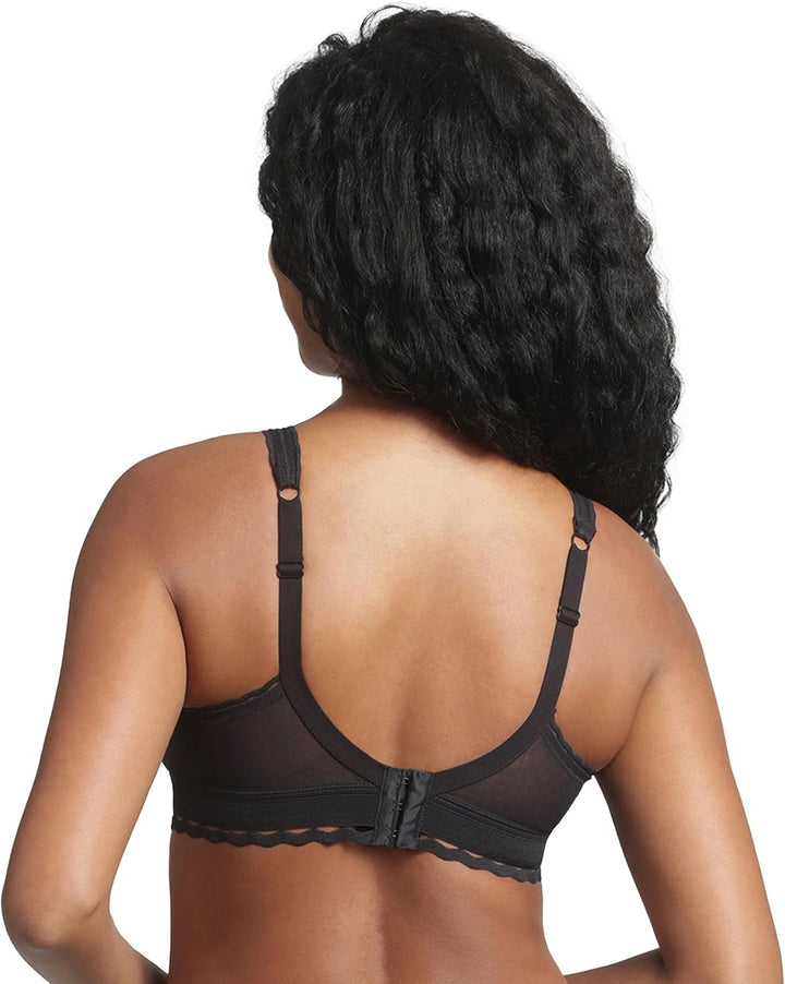 Playtex Damen-BH mit klassischer Spitze und Stützfunktion, recycelter Soft-Cup, 1 Stück 75B Schwarz,