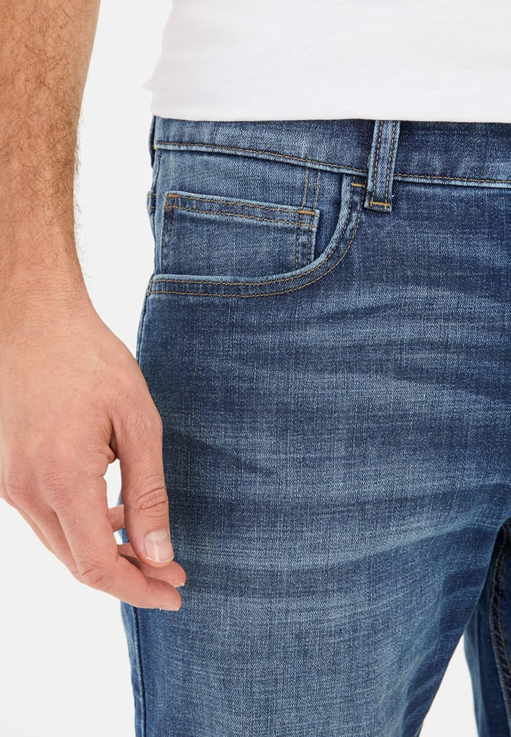 camel active Herren Regular Fit fleXXXactive® Jeans 32W / 34L Blau, 32W / 34L Blau