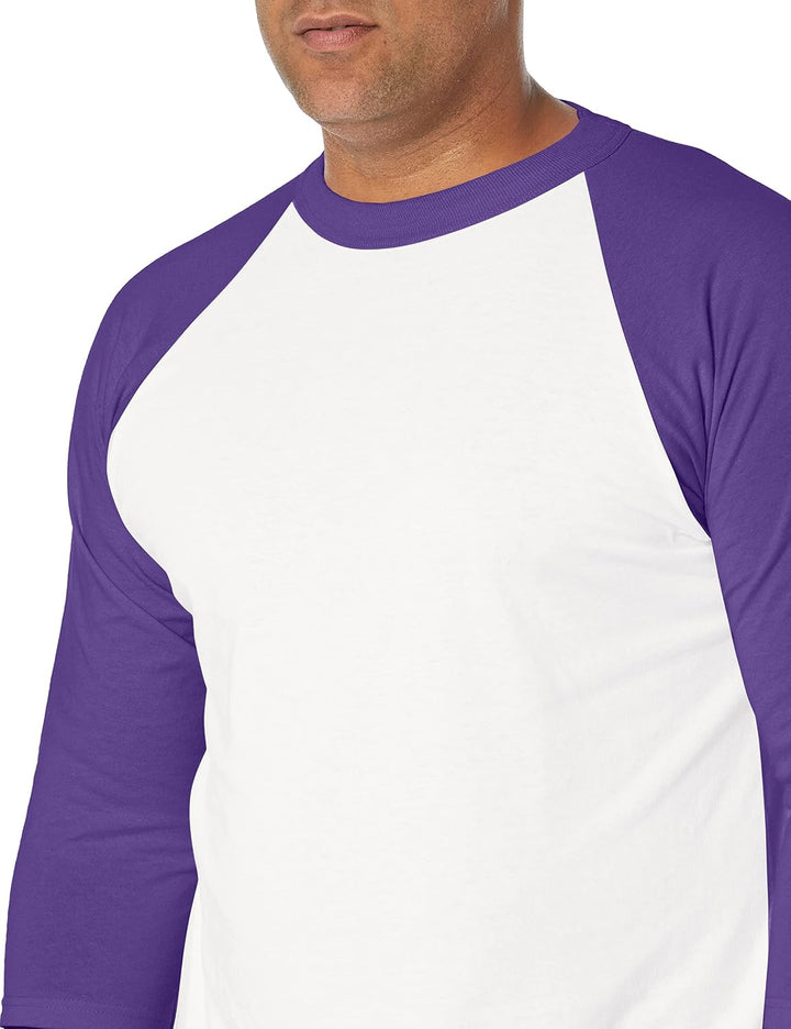SOFFE Damen Baseball T-Shirt M Weiss/Violett (2er-pack), M Weiss/Violett (2er-pack)