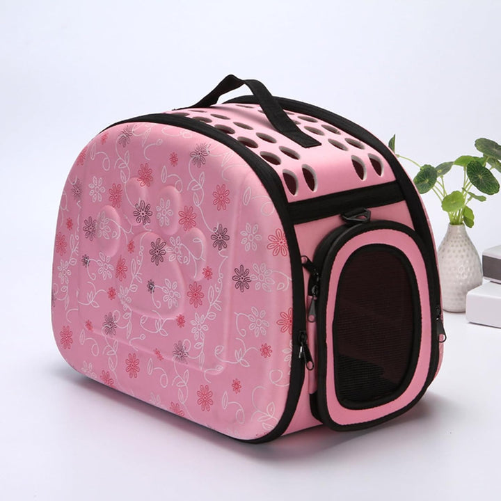 Tragetasche Katze, Atmungsaktive Hundebox Faltbar Mit Schultergurt 42X28X30cm,Hundetasche für Kleine