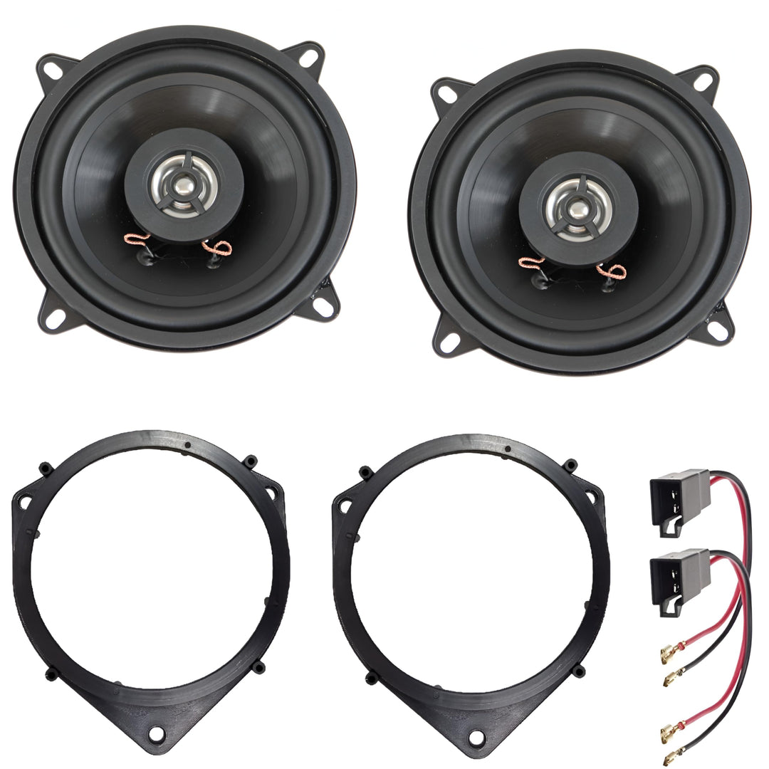 Sound Way - Lautsprecher mit 13cm Adaptern kompatibel mit Fiat Doblò / Fiorino / Qubo - Citroen Nemo