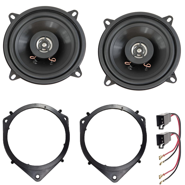 Sound Way - Lautsprecher mit 13cm Adaptern kompatibel mit Fiat Doblò / Fiorino / Qubo - Citroen Nemo