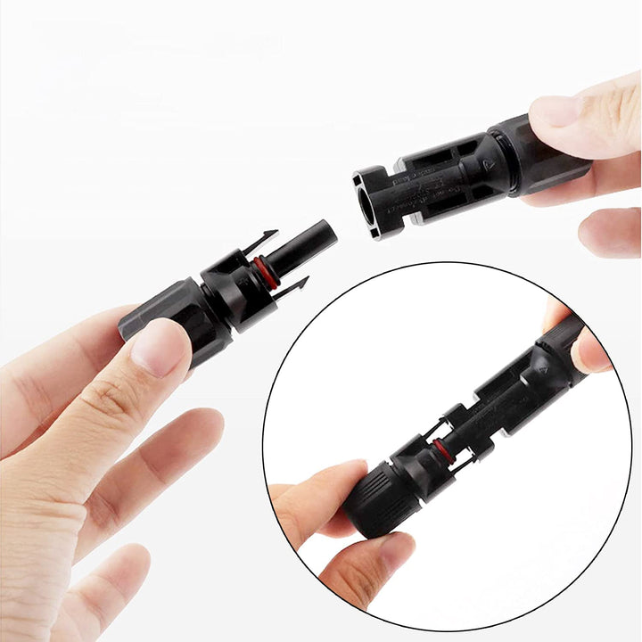 GTIWUNG 20 Paar Männlich/Weiblich Solarpanel Kabelstecker, Solar Panel Kabel Anschlüsse Stecker, Pho