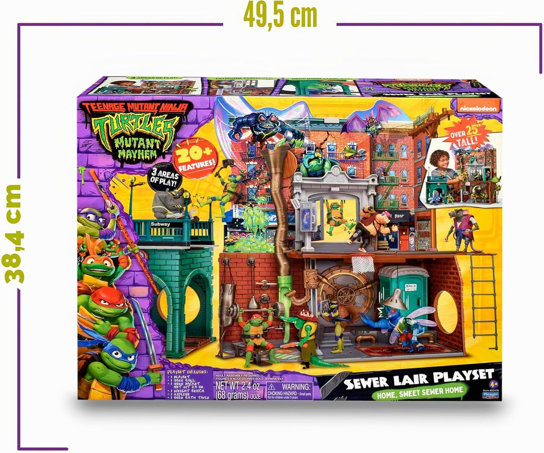 Teenage Mutant Ninja Turtles TU802000 TMNT Quartier Playset, S