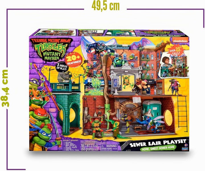 Teenage Mutant Ninja Turtles TU802000 TMNT Quartier Playset, S