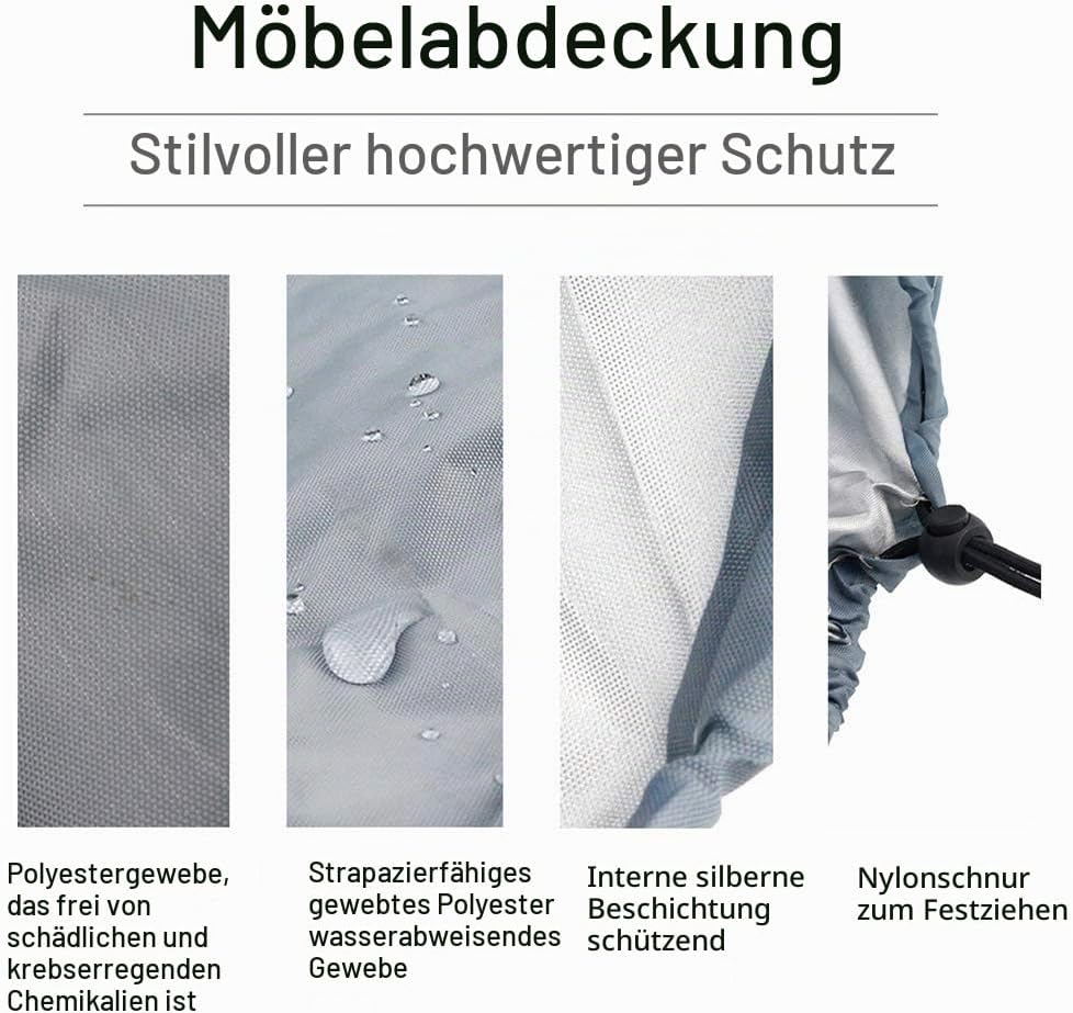 Universelle Doppelstallabdeckung, robuste 210D-Oxford-Stoff-Kaninchenkäfigabdeckung für Rubbits, Kat