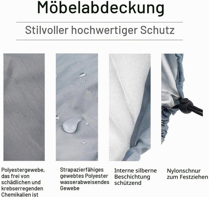 Universelle Doppelstallabdeckung, robuste 210D-Oxford-Stoff-Kaninchenkäfigabdeckung für Rubbits, Kat