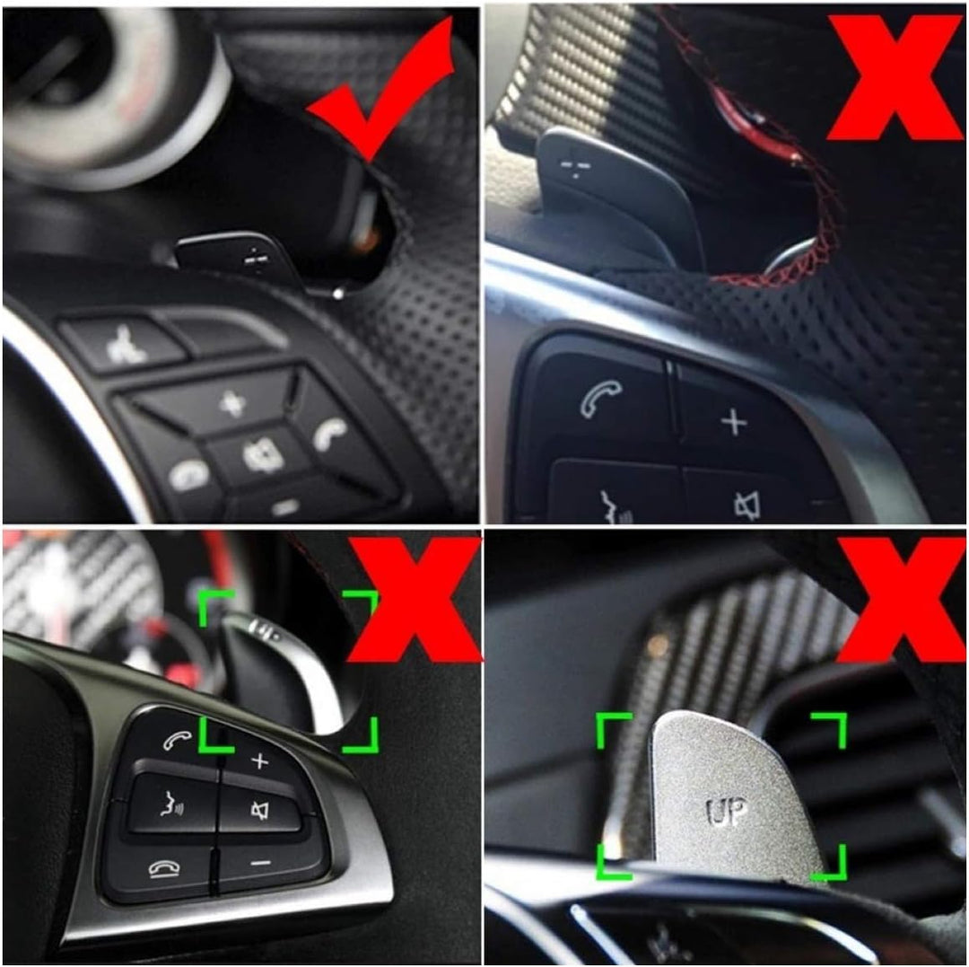 Schaltwippen Verlängerung Shift Paddels Passend Für Mercedes Benz A B C E GLC CLA CLS GLE GLS GLK Ro