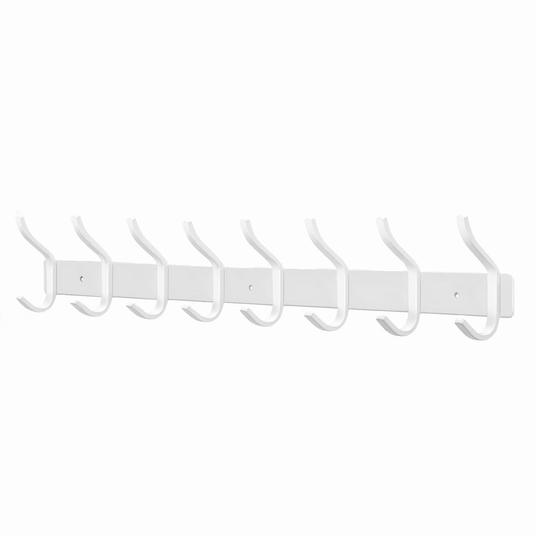 Garderobenhaken Edelstahl, Hakenleiste Kleiderhaken Wand mit 8 Haken, Garderobe Garderobenleiste Wan