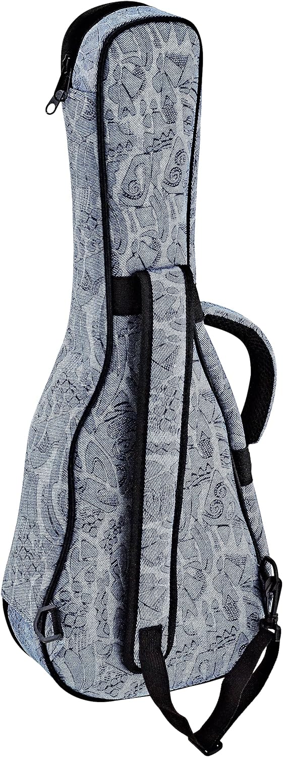 ORTEGA Gigbag für Konzert Ukulelen - Denim Look Blue (OUB-CC-BLJ)
