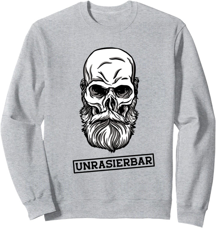 Unrasierbar Bärtig Bartträger Mann mit Bart Fan Beard Junkie Sweatshirt