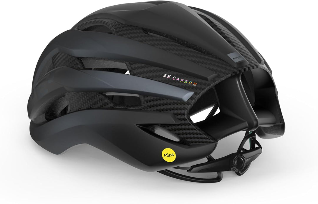 MET Sport Helm Trenta 3k Carbon MIPS Helmet, Black (schwarz), S