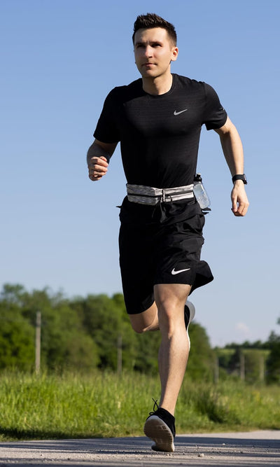 Fitgriff® Laufgürtel für Handy - Lauftasche Jogging, Hüfttasche, Sportgürtel, Running Belt zum Jogge