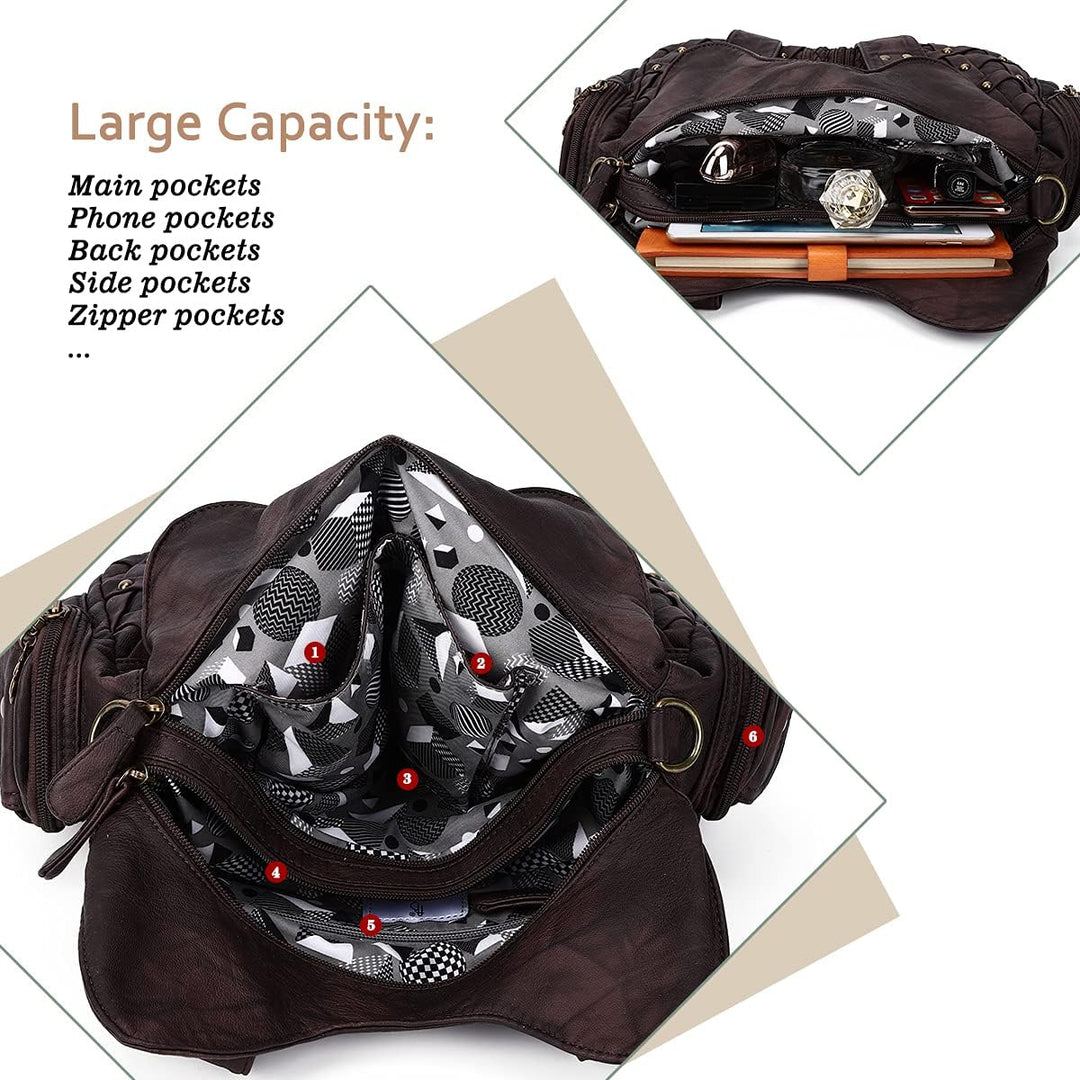 Angel Barcelo Geldbörsen und Handtaschen für Damen, Tragetasche, Schultertasche, Hobo-Taschen, modis