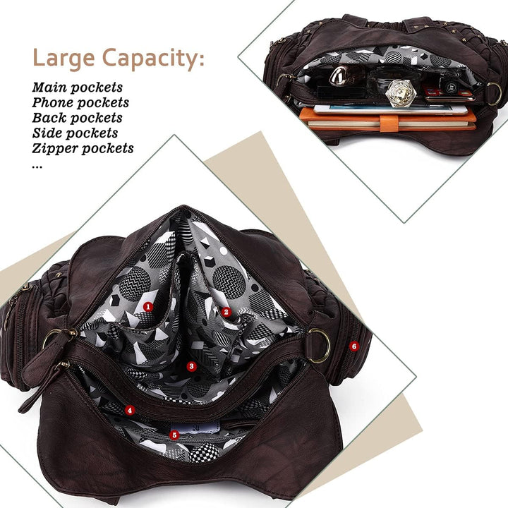 Angel Barcelo Geldbörsen und Handtaschen für Damen, Tragetasche, Schultertasche, Hobo-Taschen, modis