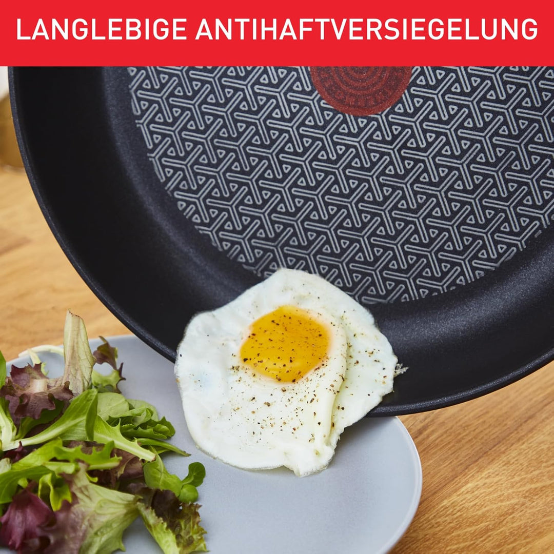 Tefal Duetto Pfanne A70406 |28cm| leichte Reinigung | sichere Antihaftversiegelung| Temperaturindika