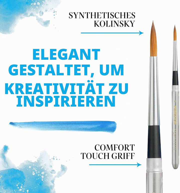 Princeton Aqua Elite NextGen Artist Travel Brush, Series 4850 Synthetic Kolinsky Sable for Watercolo