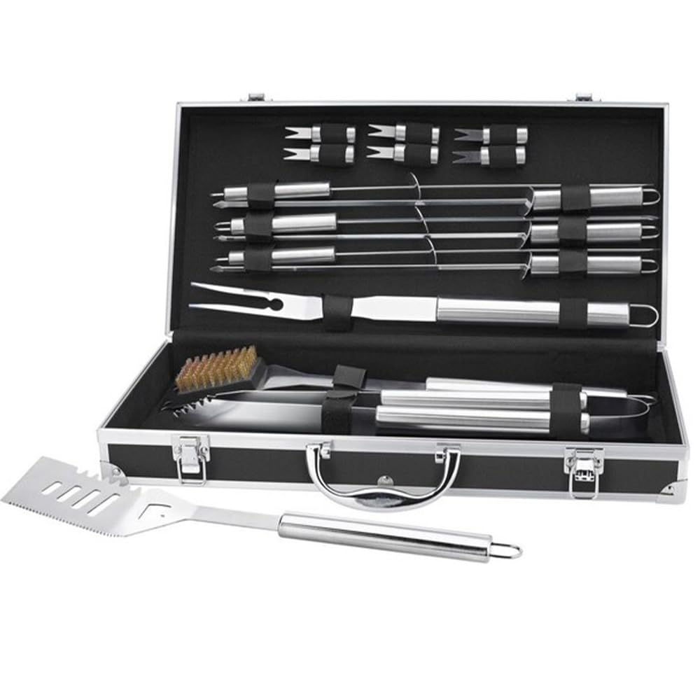 Küchenprofi BBQ Set ARIZONA 16-teilig, Grill Zubehör Set, schwarzer Aluminium Koffer, ideales Gesche