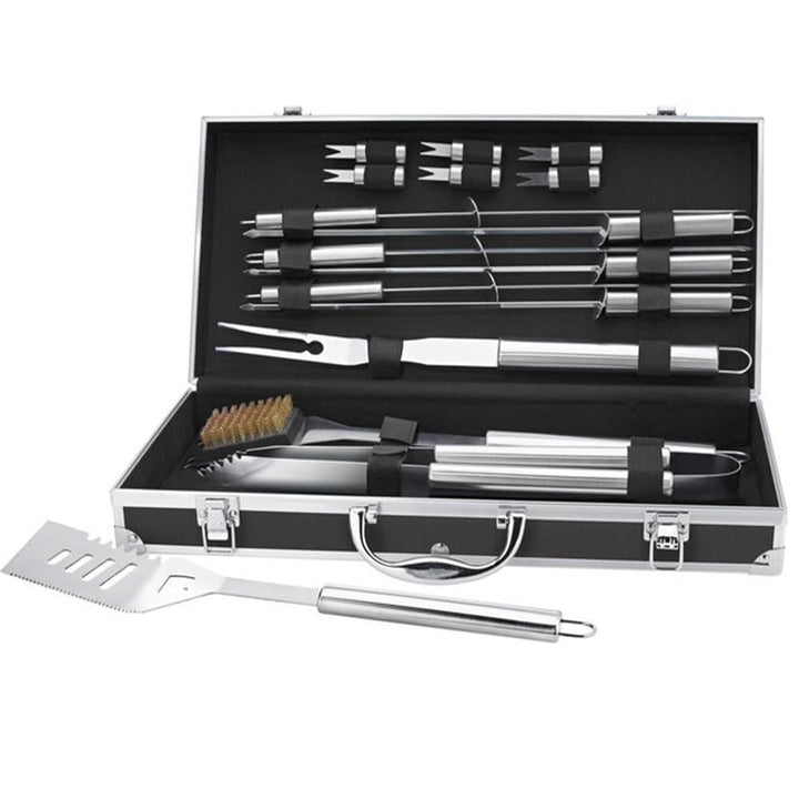 Küchenprofi BBQ Set ARIZONA 16-teilig, Grill Zubehör Set, schwarzer Aluminium Koffer, ideales Gesche