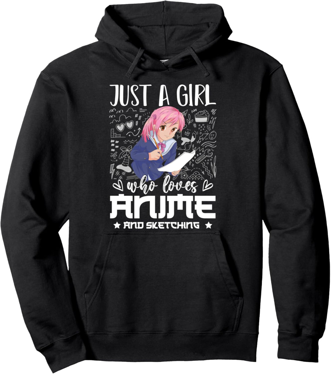 Manga Zeichnen Japan Kawaii Otaku Anime Mädchen Pullover Hoodie