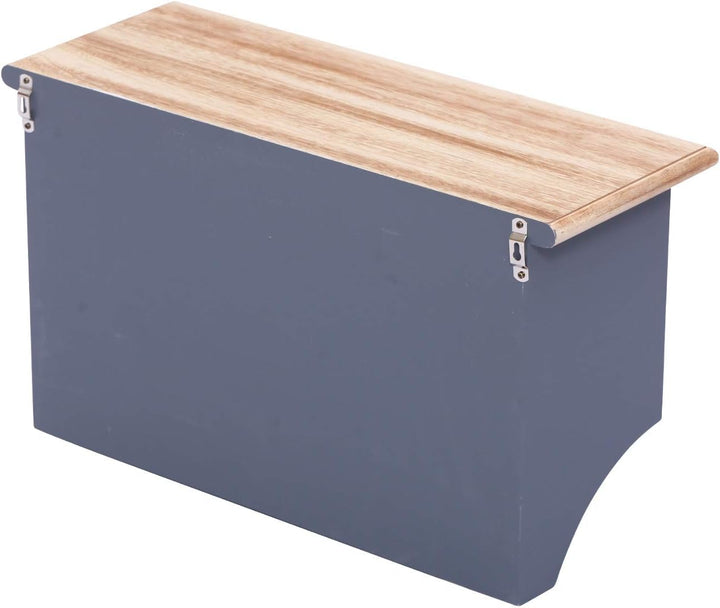 Woodkings® Wandregal Kansas Holz mit Ablage Schubladen und Haken Wandboard Badmöbel Badezimmermöbel