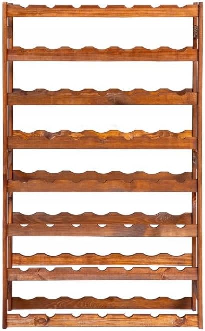 Weinregal Holz 56 Flaschen Braun 72,5x118x25 cm Wine Rack Regal Flaschenregal Weinflaschenregal Getr