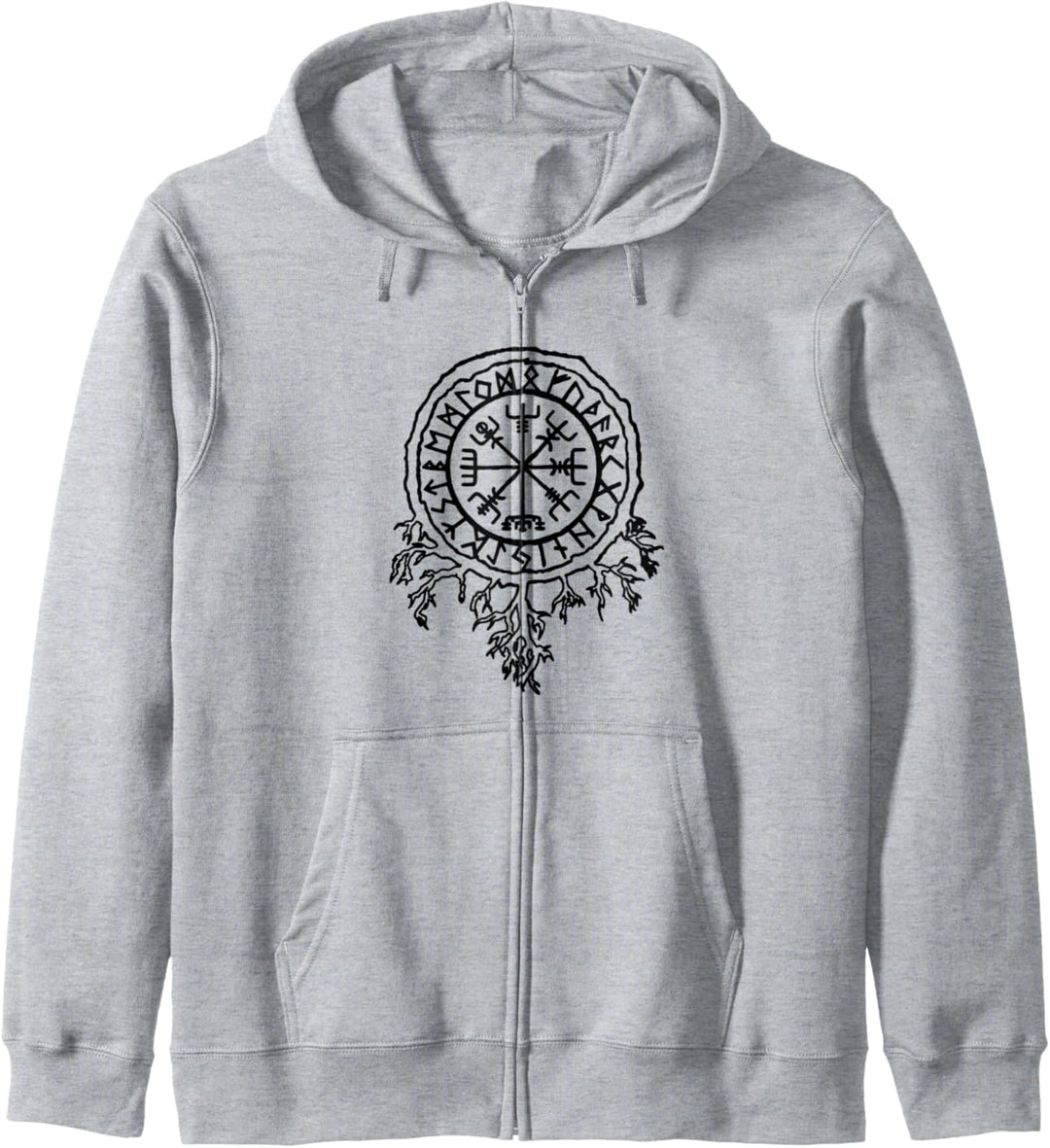 Nordische Mythologie Wikinger Runen Schutz Symbol Kapuzenjacke