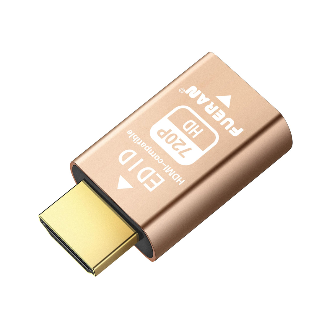 FUERAN Edid-Emulator-Adapter (4 Generation), HDMI kompatibel mit Mac Thunderbolt auf HDMI-Switches/E