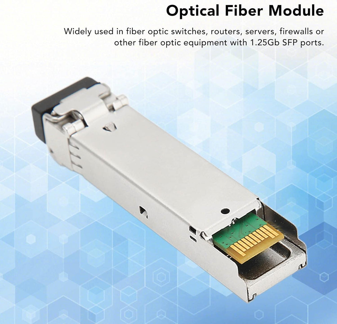Garsent 1,25 Gb SFP GE BX10 U Optisches Modul, Tx1310/Rx1550nm Single Mode Single Fiber SFP Transcei