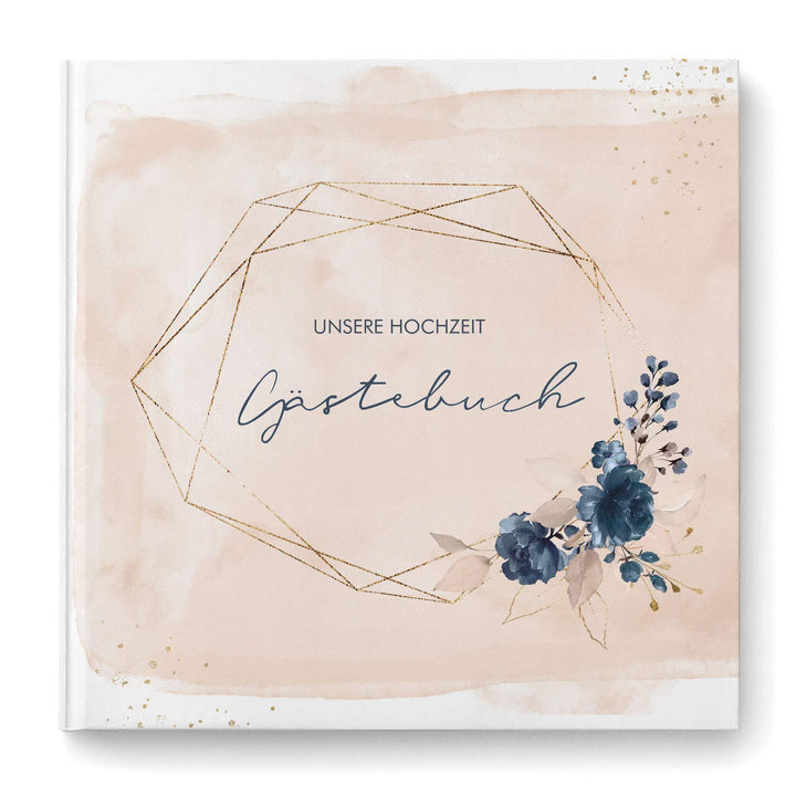 Gästebuch zur Hochzeit - quadratisch - Hochzeitsgästebuch Hochzeitsalbum Hochzeitsbuch - blanko weis