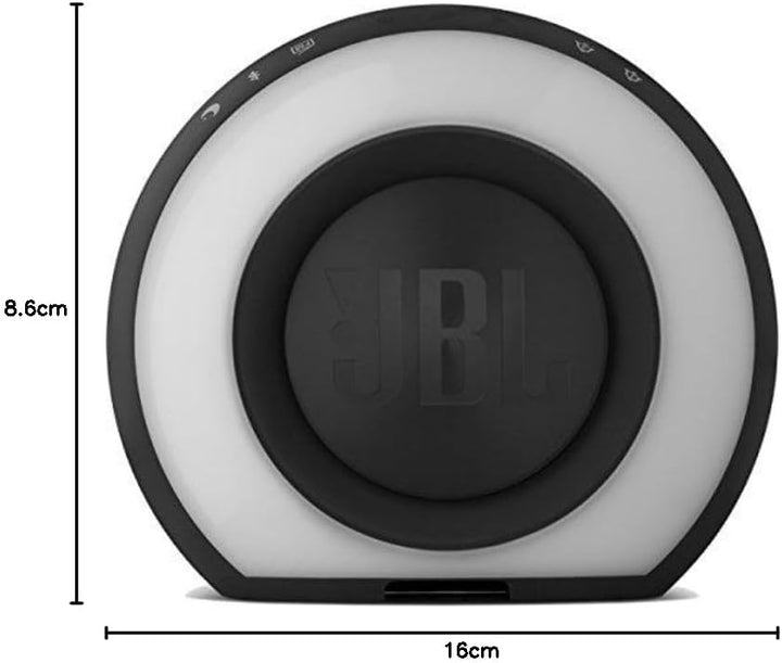 JBL Horizon Radiowecker in Schwarz – Dual Wecksystem über Bluetooth, UKW-Radio und Weckton – LED Nac