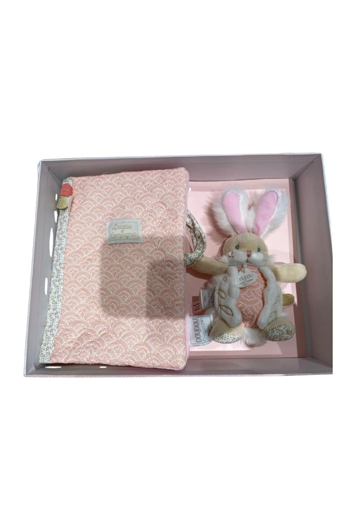 Doudou et Compagnie DC3498 RABBIT OF SUGAR Rose - Box schützt Gesundheitsheft + Decke, rosa, Rosa