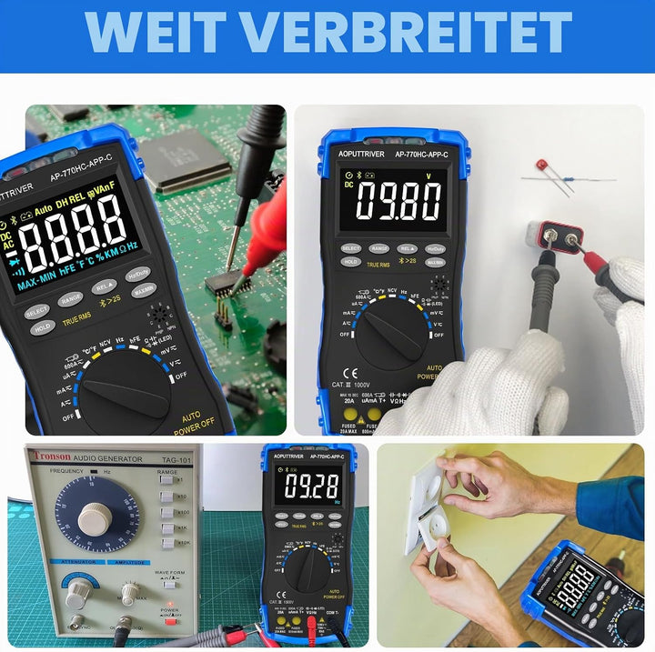 Multimeter Digital AP-770HC-APP 6000Counts Auto/Manueller Bereich Strommessgerät Multi Tester NCV St