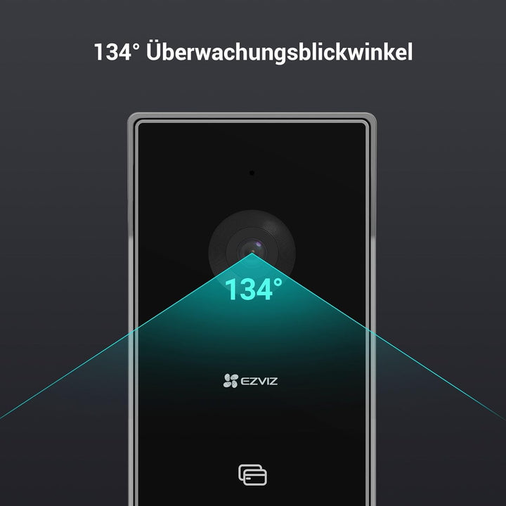 EZVIZ WLAN Video Türsprechanlage, wasserfeste Türklingel mit Türöffner und Kamera, 2-Wege-Audio, 7 Z
