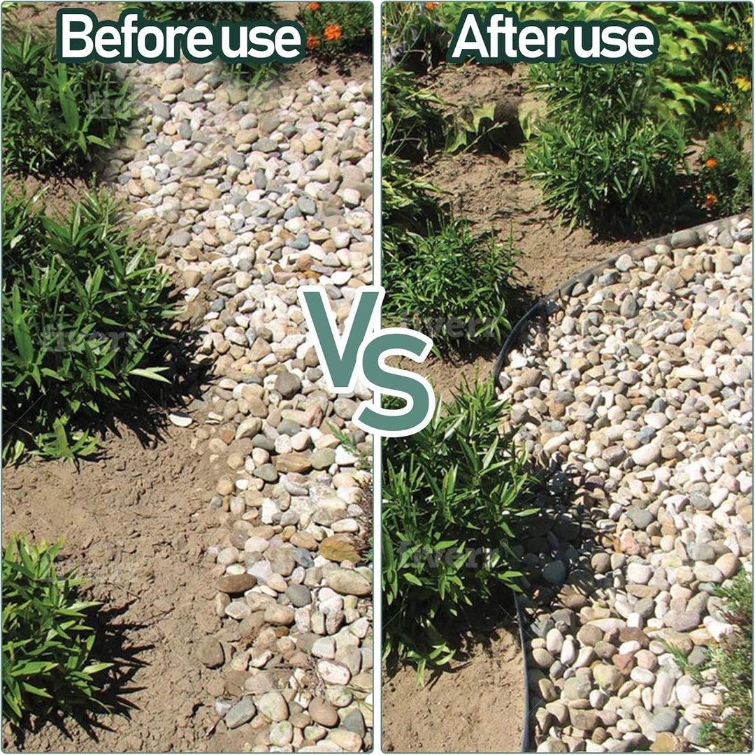 Vigevee Rasenkante verzinkt Metall, 5m 10m 15m 20m 25m 30m 35m 40m 45m 50m 100x15cm oder 100x18cm Be