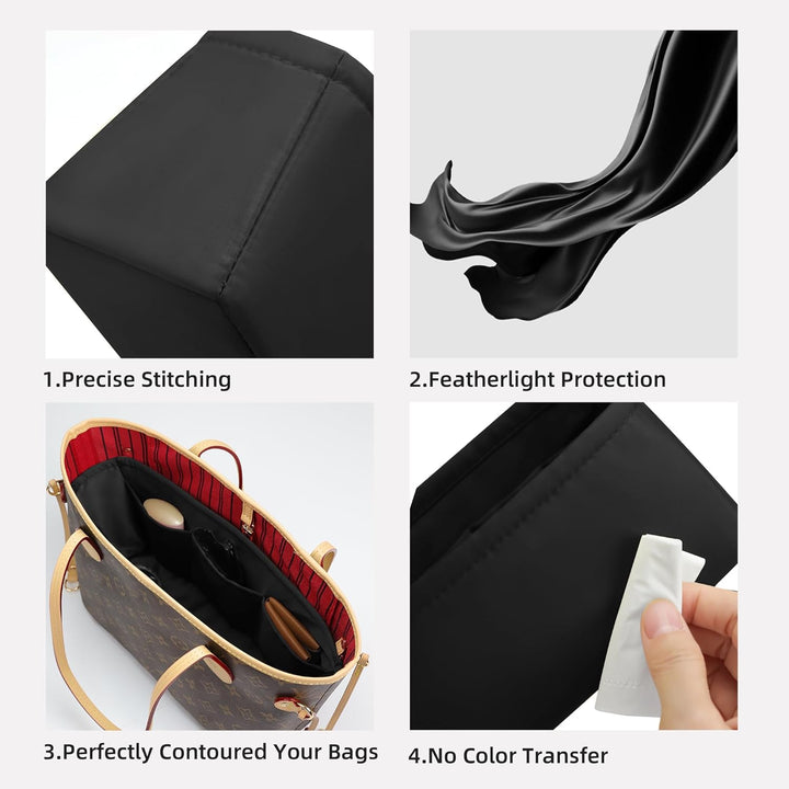 DGAZ Seide Handtasche Organizer für LV Neverfull PM/MM/GM, Taschenorganizer Tasche in Tasche Organiz